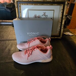 Vionic shoes size 11 peach/ rose pink